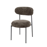 Set van 2 eetkamerstoelen Aero stof bruin