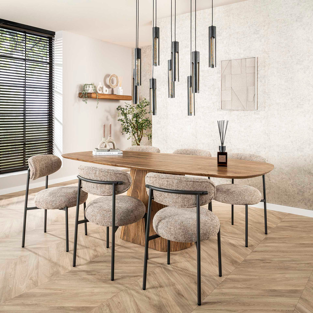 Set van 2 eetkamerstoelen Aero Tissee Cargo zand