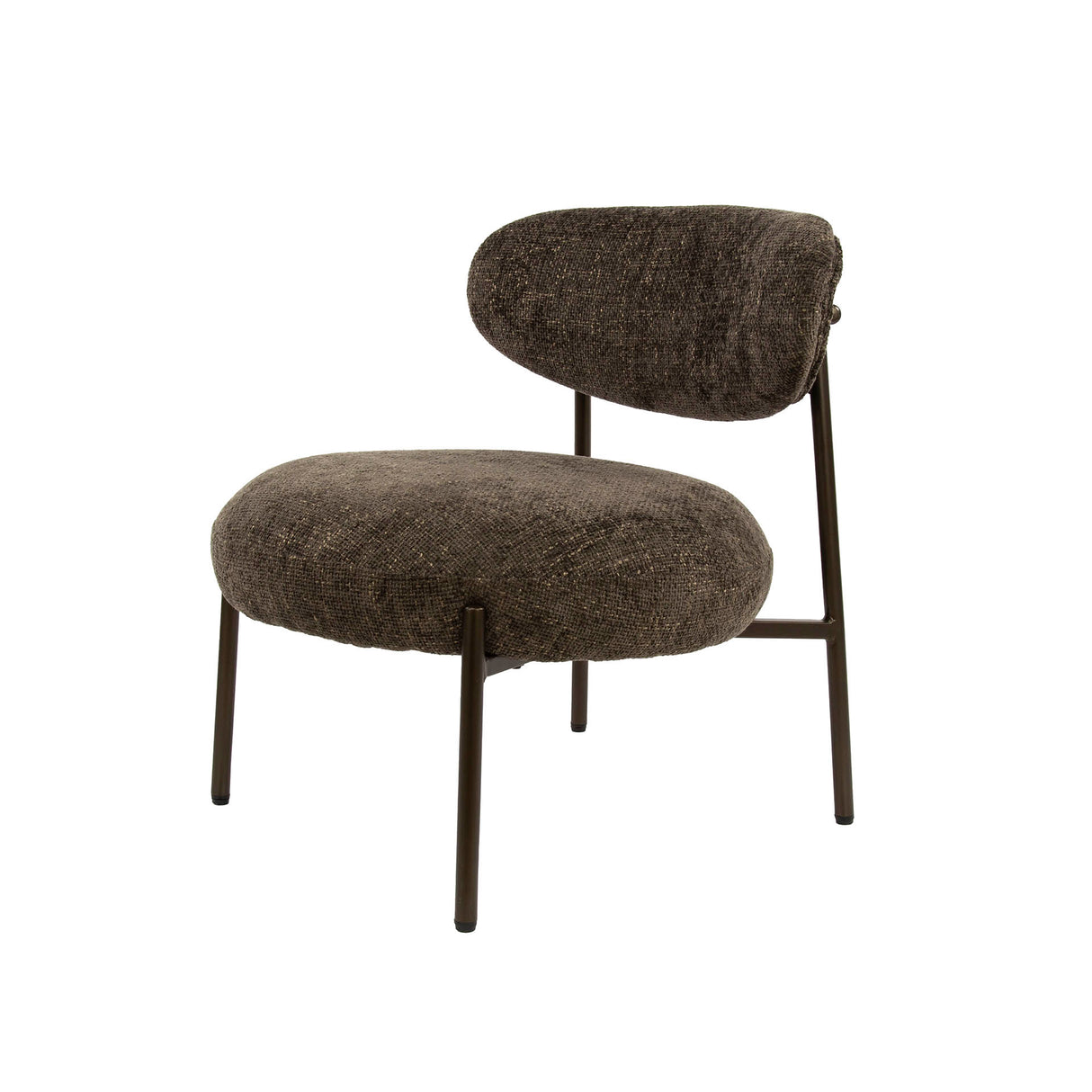 Juno Armchair - Fabric Brown - Compact & Comfortable 