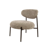 Nova Round Armchair – Sand-colored Fabric 