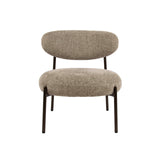 Nova Round Armchair – Sand-colored Fabric 