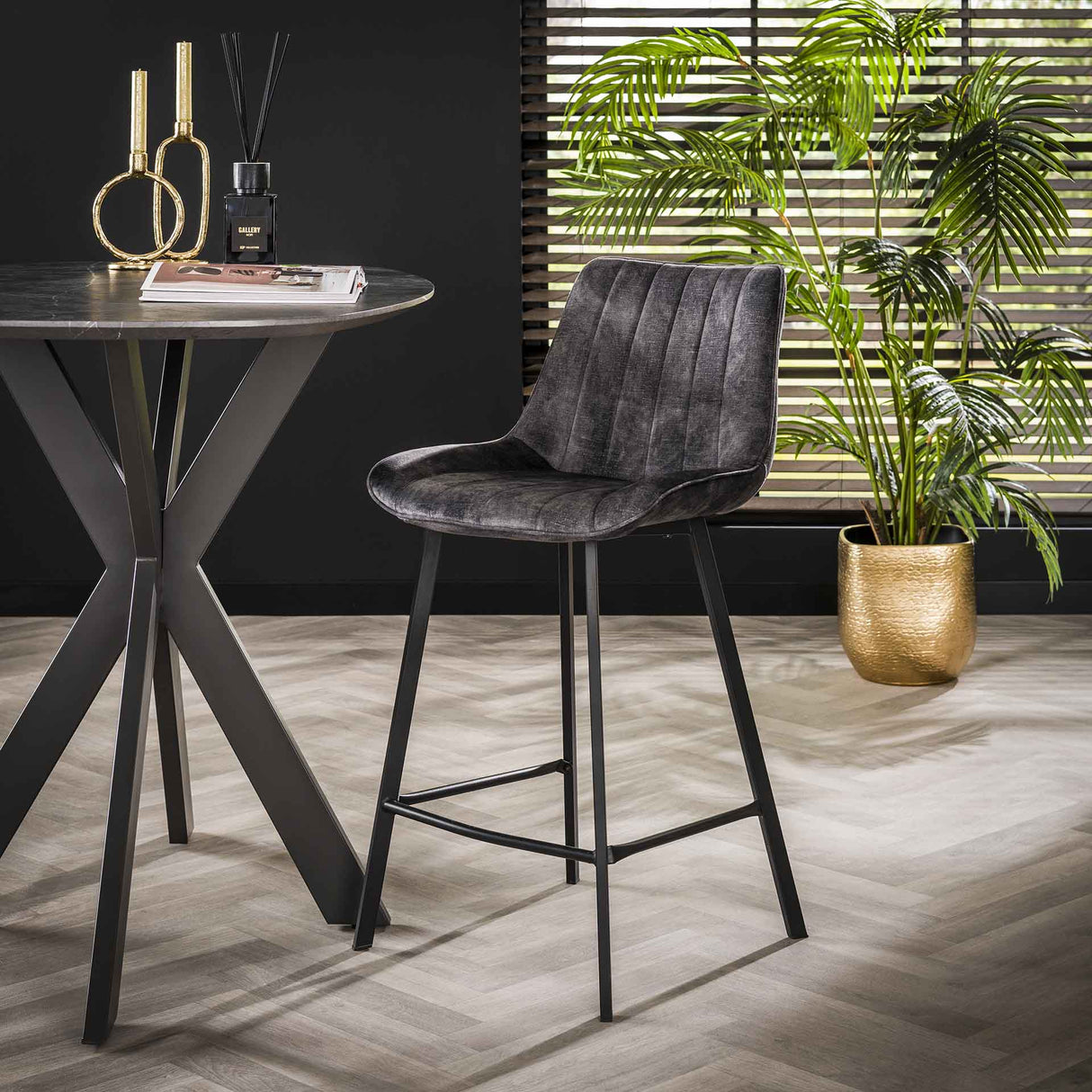 Bar stool Senna Velvet