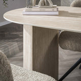 Dining table Jimi 180x90 cm Travertin Beige