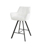 Turning bar stool Suze Bouclé Set of 2