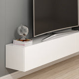 TV furniture set rigel white melamine 180x30x32 cm