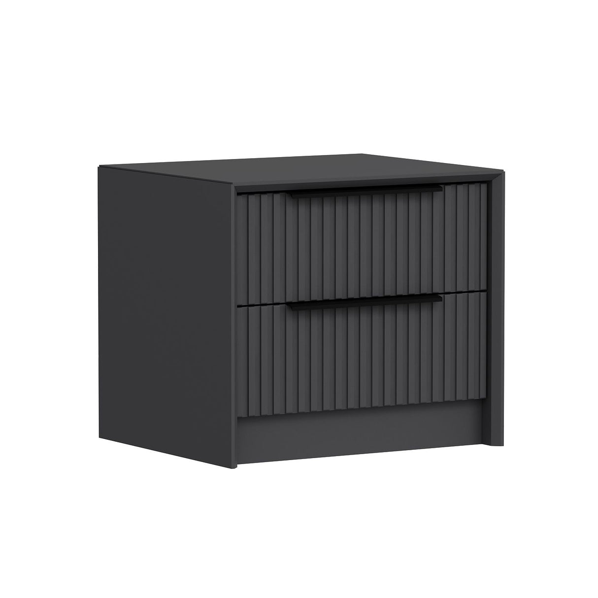 Bedside table Bare luxury anthracite melamine 45x53x45 cm