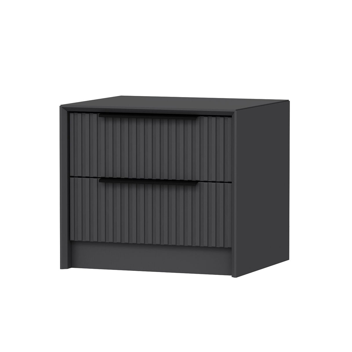 Bedside table Bare luxury anthracite melamine 45x53x45 cm