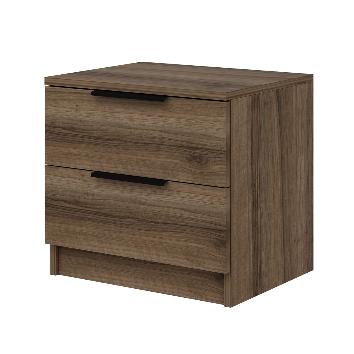 Bedside table Kala plus walnut melamine 54x40x47 cm