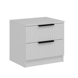 Bedside table Kala Plus White Melamine 50x47x40 cm