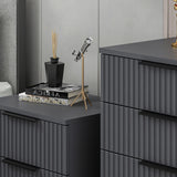 Bedside table Kala Plus Anthracite Melamine 50x47x40 cm