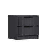 Bedside table Kala Plus Anthracite Melamine 50x47x40 cm