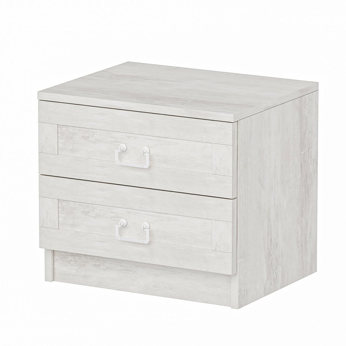 Bedside table Bare white melamine 54x40x47 cm