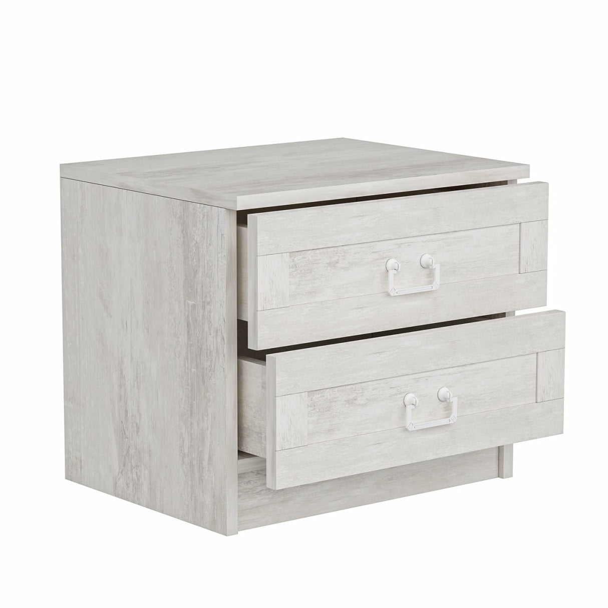 Bedside table Bare white melamine 54x40x47 cm