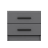 Bedside table Bare Anthracite Melamine 50x40x47 cm