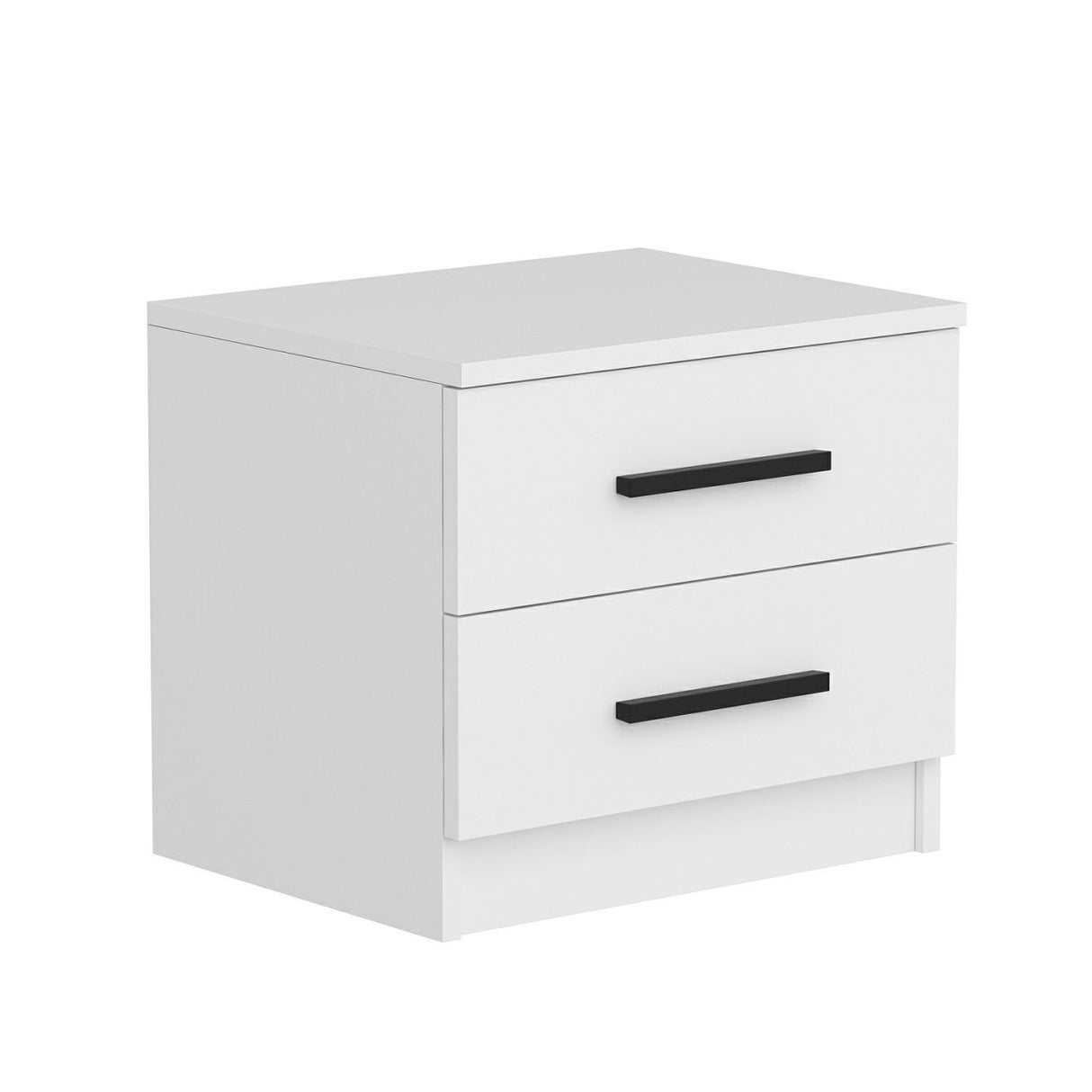 Bedside table Bare white melamine 50x40x47 cm