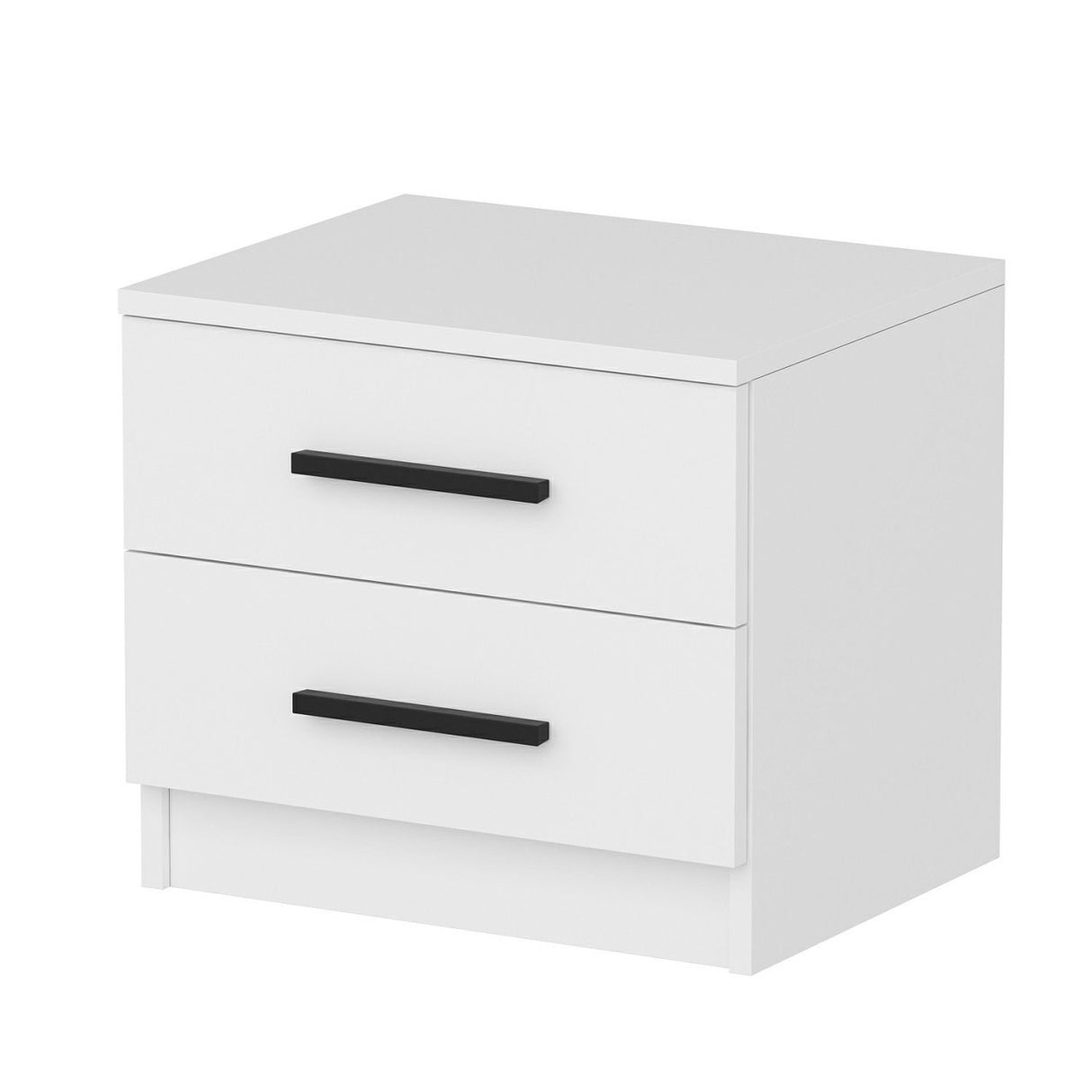 Bedside table Bare white melamine 50x40x47 cm