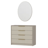 Chest of drawers bare luxury stone melamine 100x85x45 cm