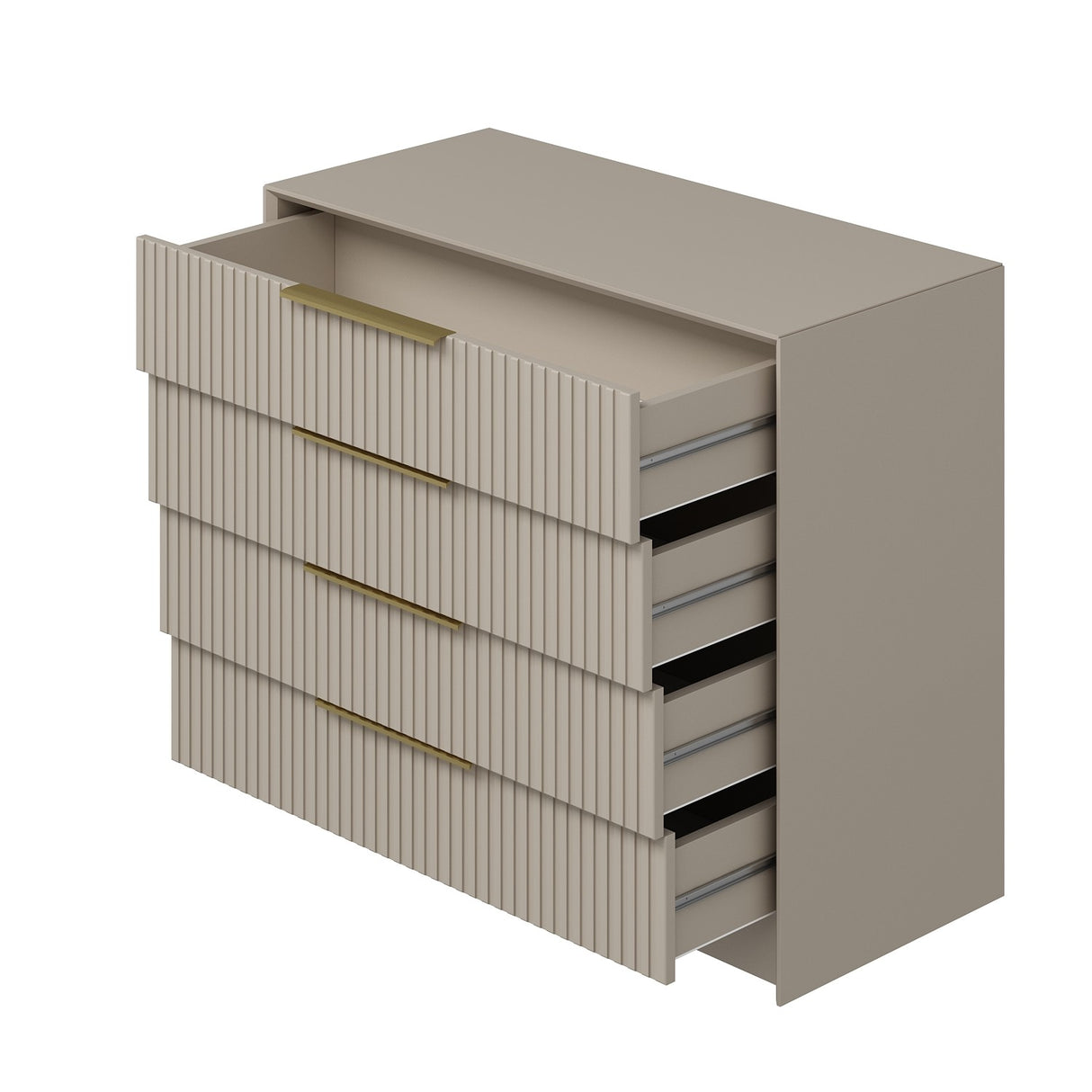 Chest of drawers bare luxury stone melamine 100x85x45 cm