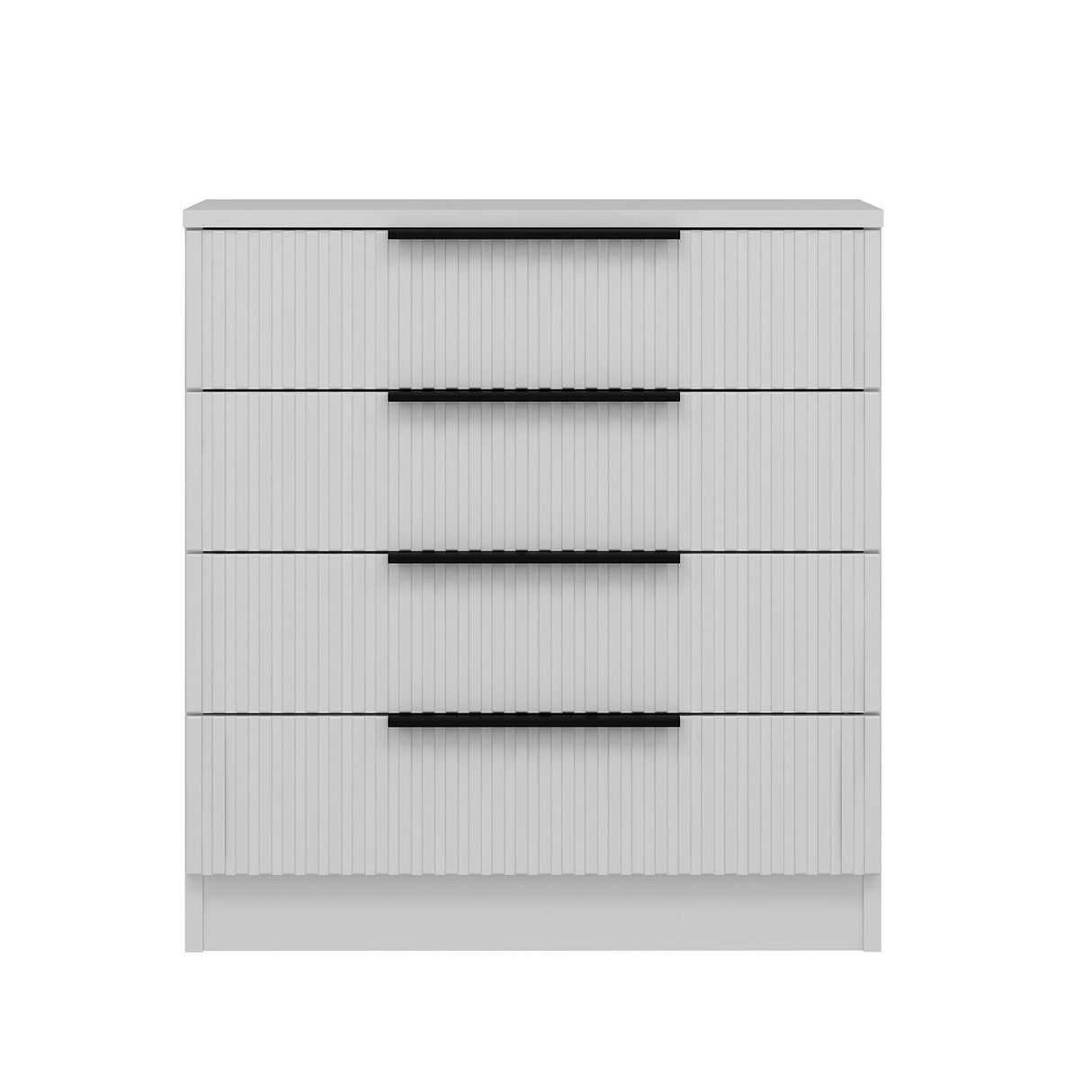 Chest of drawers bare white melamine 72x77x42 cm