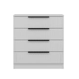 Chest of drawers bare white melamine 72x77x42 cm