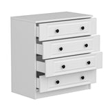 Chest of drawers bare white with buttons melamine 72x77x42 cm