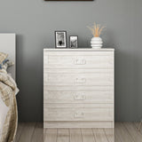 Chest of drawers bare white melamine 72x42x77 cm