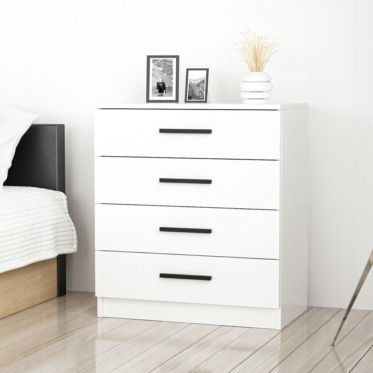 Chest of drawers bare anthracite melamine 70x42x79 cm