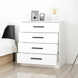 Chest of drawers bare anthracite melamine 70x42x79 cm