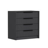 Chest of drawers bare luxury anthracite melamine 70x77x45 cm