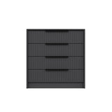 Chest of drawers bare luxury anthracite melamine 70x77x45 cm