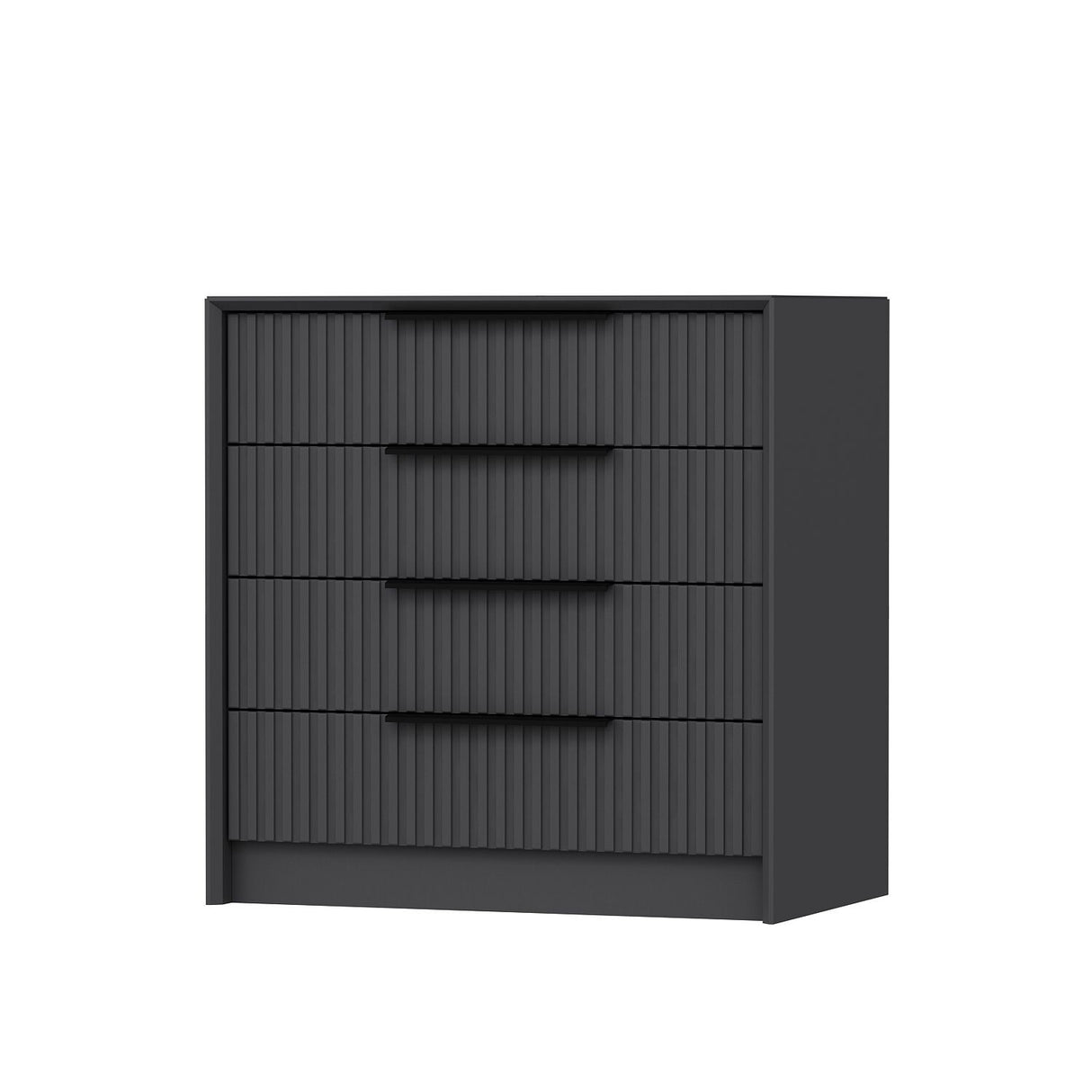 Chest of drawers bare luxury anthracite melamine 70x77x45 cm