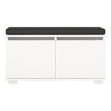 Shoe cabinet Drago white melamine 80x42x35 cm