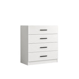 Chest of drawers bare TV white melamine 90x100x47 cm