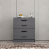 Chest of drawers bare TV anthracite melamine 90x100x47 cm