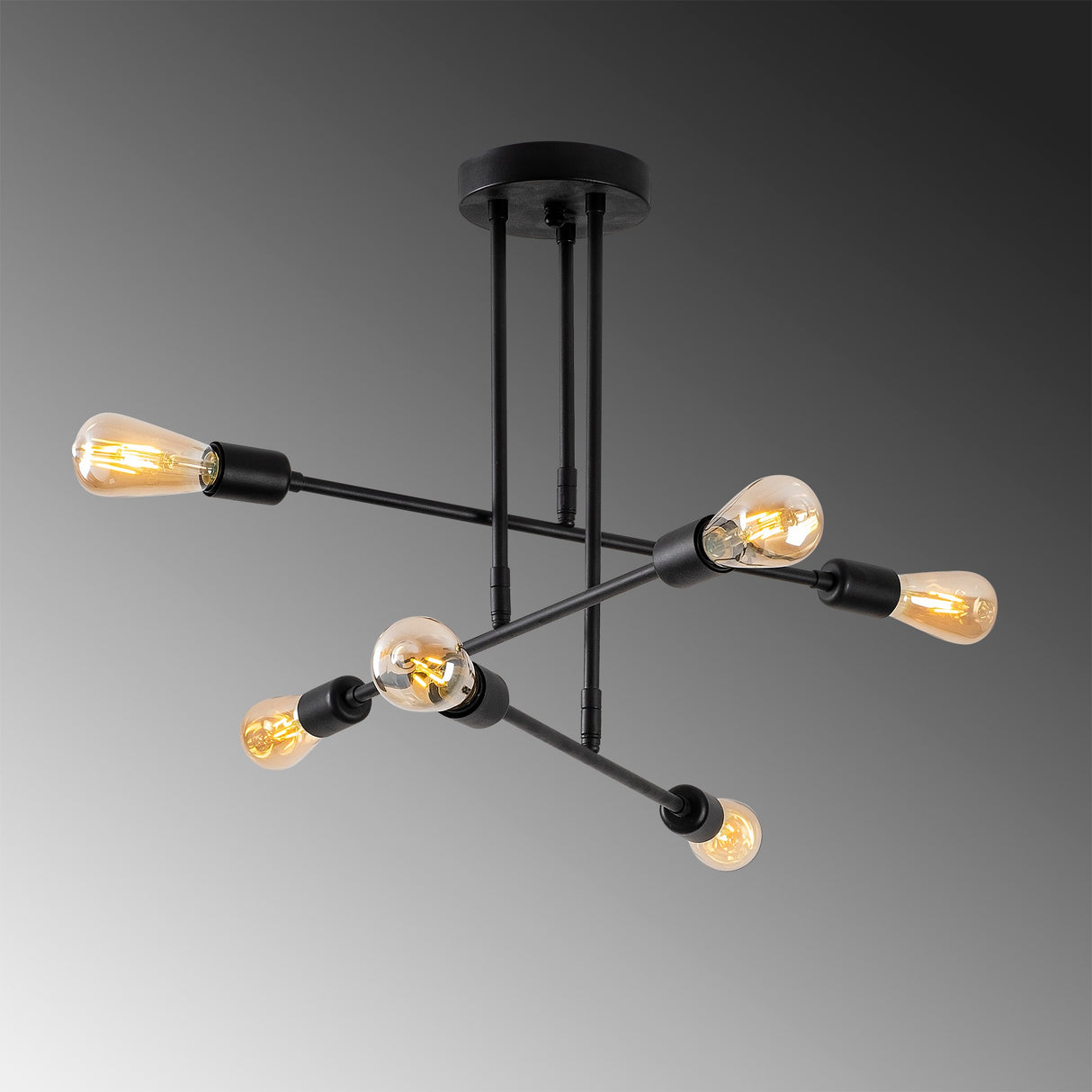 Hanglamp Zwart Metaal Topaz