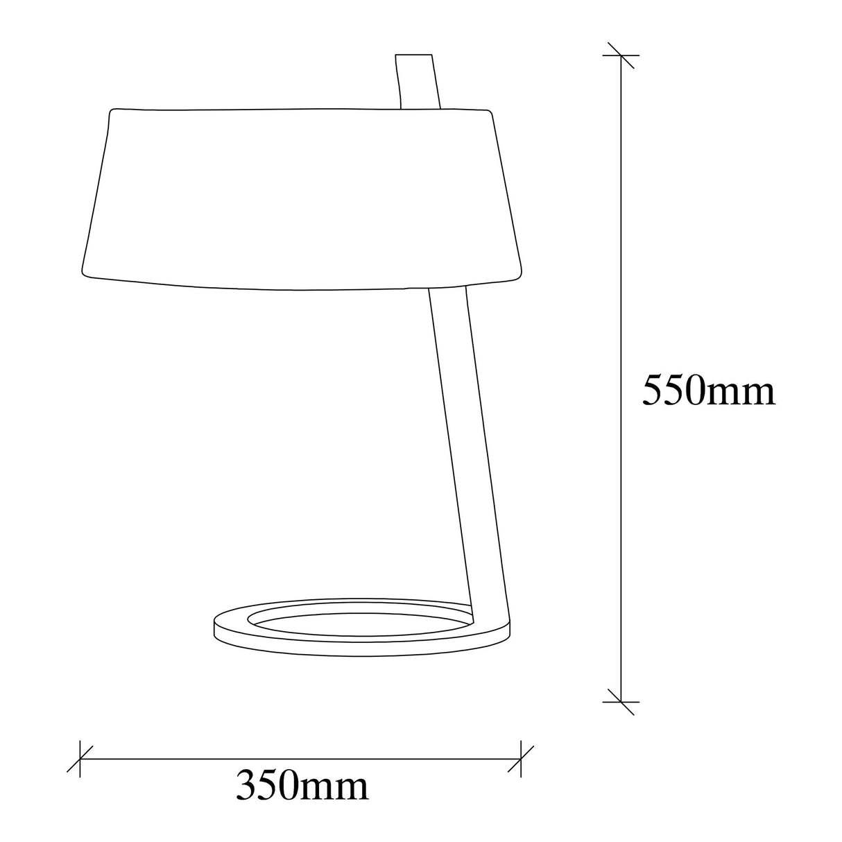 Table lamp White Metal Ascent 