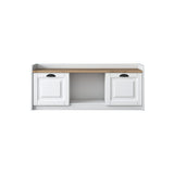 Shoe cabinet Samos White Walnut Melamine