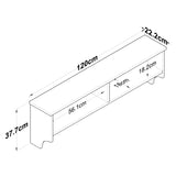 Coat rack Hally White 15-hooks - Two compartments 