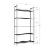 Bookcase Veneto Gold Glass 80x165x30 cm