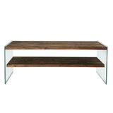 TV furniture Coral Walnut Dennenhout 120x45x35 cm