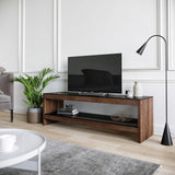 TV furniture Selene Walnut Dennenhout 140x45x40 cm