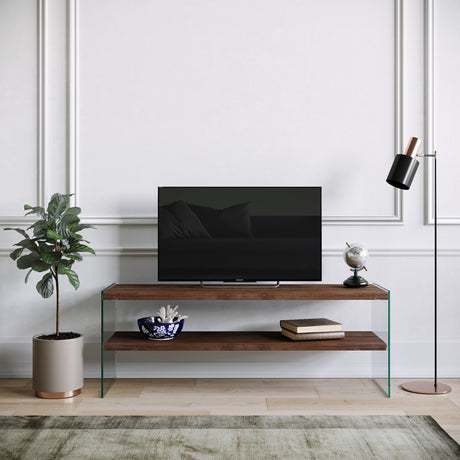 TV furniture Coral Donker Walnut Pinehout 120x45x35 cm