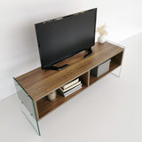 TV furniture Echo walnut melamine 120x45x35 cm