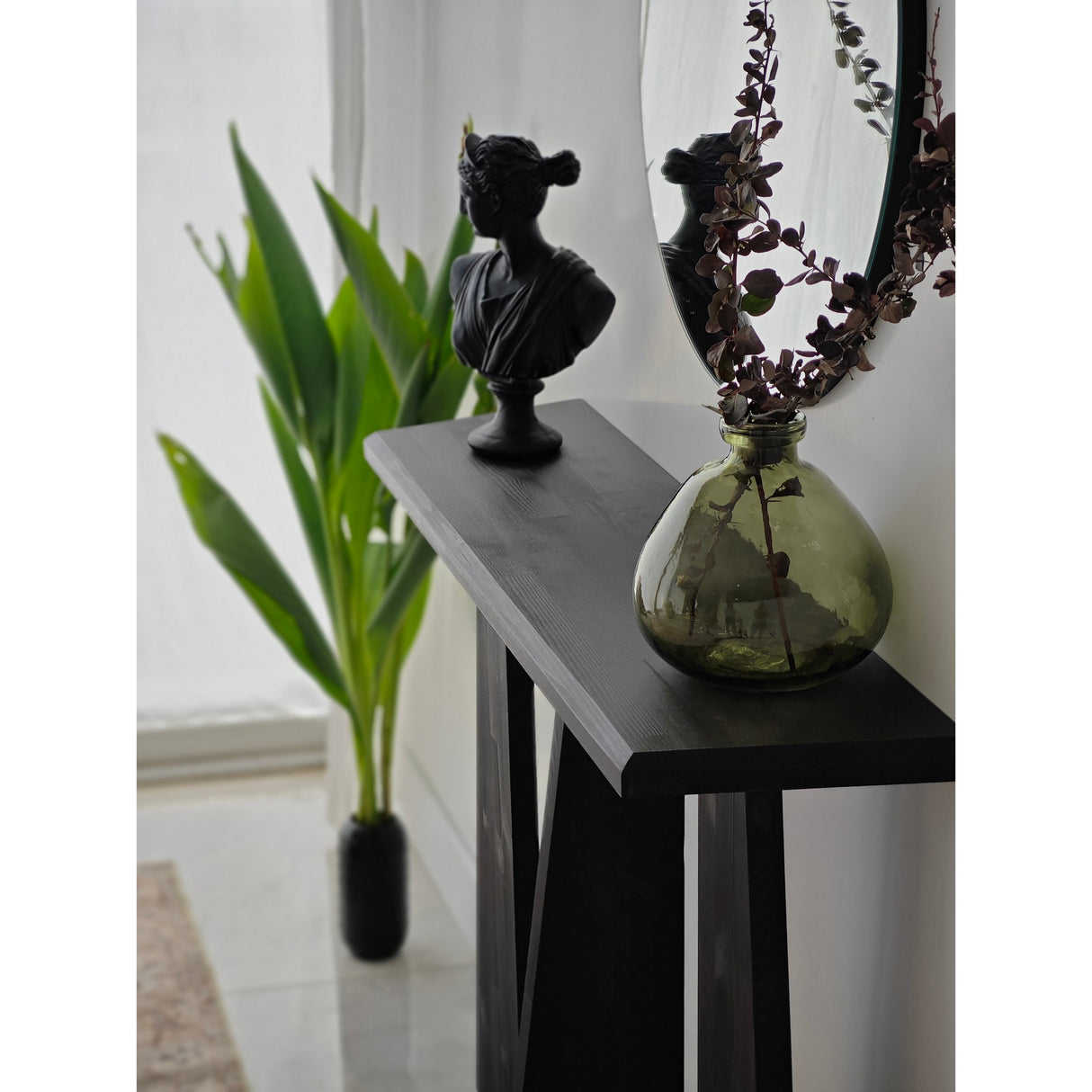 Dressing table cleopatra anthracite wood