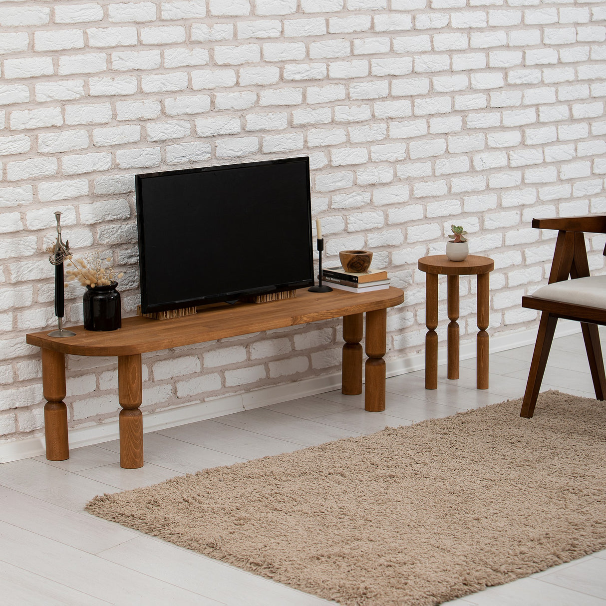 TV furniture ida walnut wood