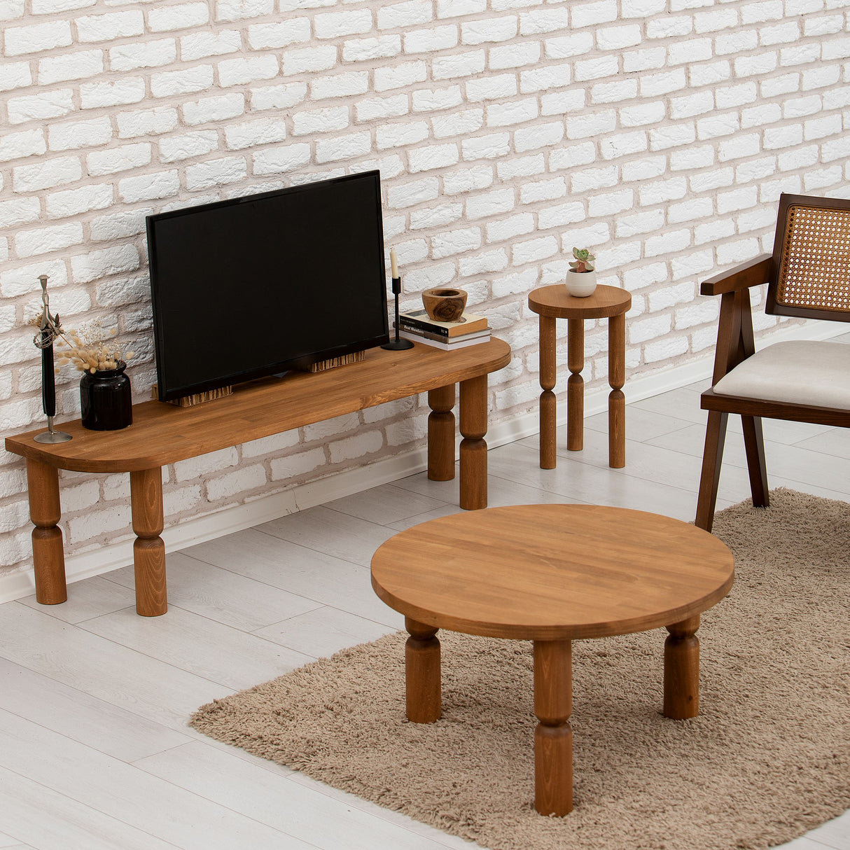 TV furniture ida walnut wood