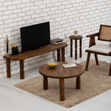 TV furniture ida dark walnut wood