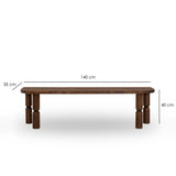 TV furniture ida dark walnut wood