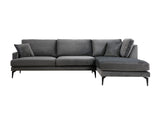 Corner sofa on the right Papira Anthracite