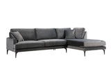 Corner sofa on the right Papira Anthracite